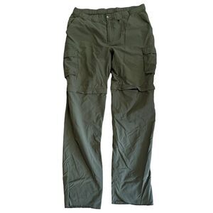 Boyscouts Green Switchback Nylon Relaxed Uniform‎ Unhemmed Convertible Pant XL
